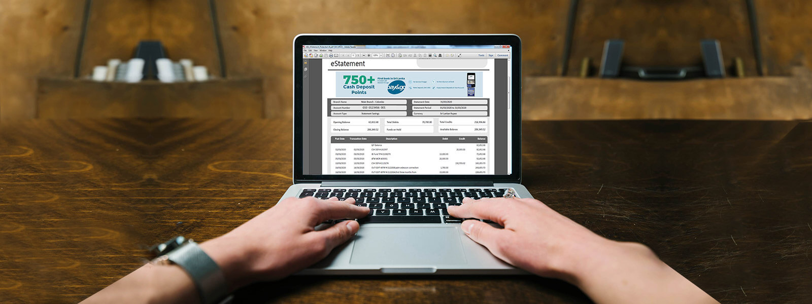 Amãna Bank PLC E-Statement Registration - Main Visual