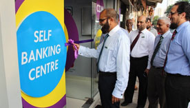 Amana Bank opens it's first self banking centre at slave island